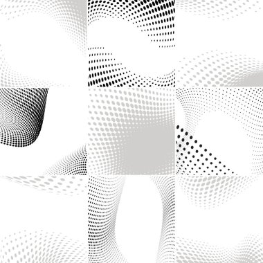 vektör soyut geometrik şekil. Siyah ve beyaz dizayn seti.