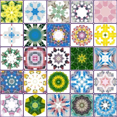 farklı desenler koleksiyonu. Kusursuz desen. vektör illüstrasyonu