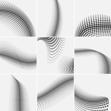 Soyut arka planlar dizisi. Çizgiler, daireler. vektör illüstrasyonu