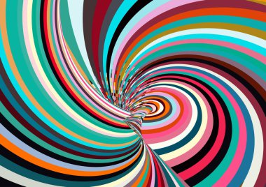 Renkli kıvrımlı spiral arkaplan.