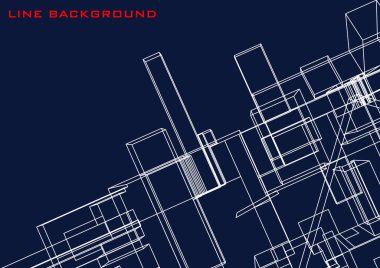 Geometrik soyut arkaplan, vektör illüstrasyonu