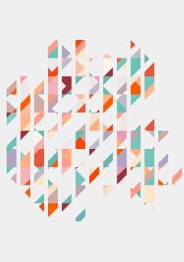 Farklı karelerin renkli mozaiği. Geometrik arkaplan. vektör 10