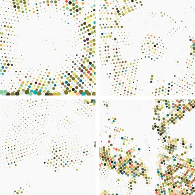 Vektör yarı- ton arkaplan kümesi.