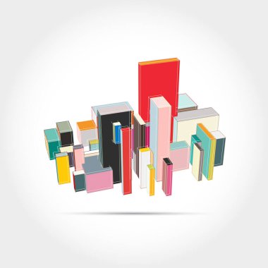 Üçgenlerden oluşan soyut vektör 3 boyutlu geometrik şekiller