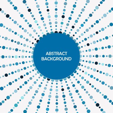 abstract background with blue dots and lines. vector illustration