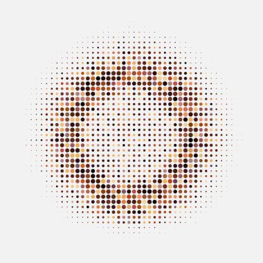 Yarım tonlu noktalar. vektör illüstrasyonu.