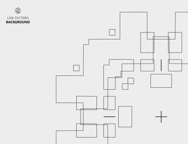 Tek renkli elementlerle soyut geometrik arkaplan. vektör illüstrasyonu.