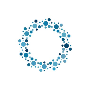 soyut mavi daireler simgesi