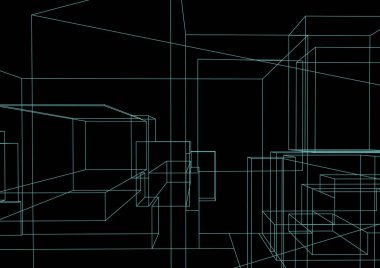 soyut mimari duvar kağıdı, dijital arkaplan