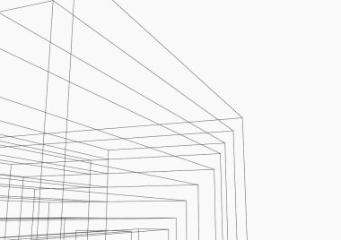 minimal geometrik şekiller, mimari çizgiler