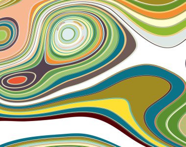 Renkli geometrik şekillere sahip soyut arkaplan