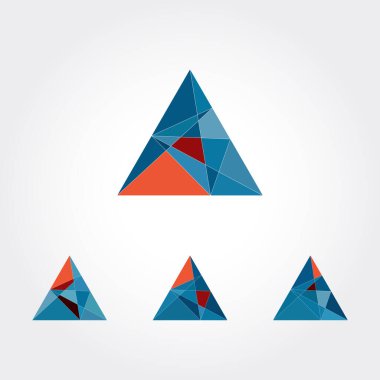 vektör üçgen arkaplan, geometrik şekil deseni