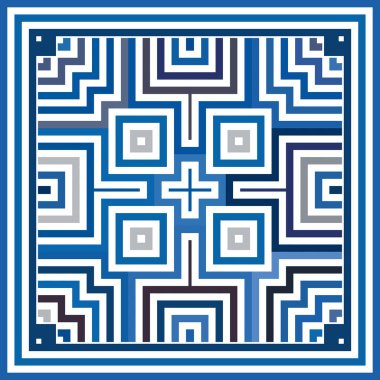 Soyut süslemeli kusursuz desen