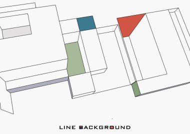 minimal geometrik şekiller, mimari çizgiler