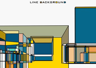 renkli modern soyut geometrik doku tasarımı