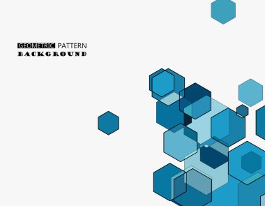 Altıgen vektör arkaplanı. Teknoloji geçmişi. Geometrik ve altıgen tasarımı. Altıgen ve teknoloji kavramı.