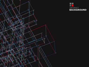 Geometrik çokgenlerin soyut arka planı. vektör illüstrasyonu