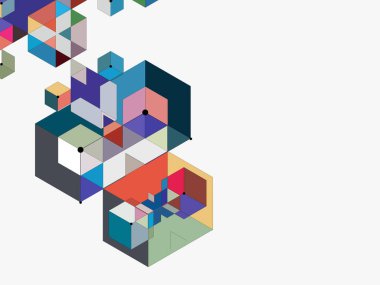 Renkli soyut arka plan. Vektör illüstrasyonu, sunum arkaplanı