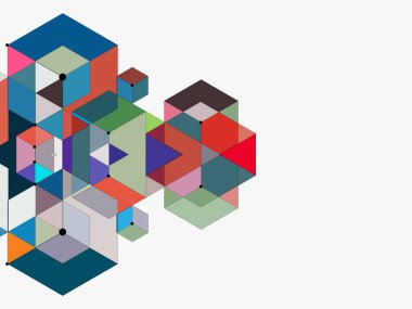 soyut geometrik renkli model vektör arkaplanı