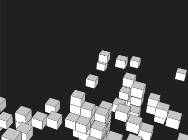 Küpler ile soyut arkaplan