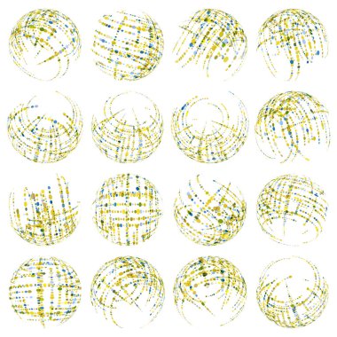 Çizgiler, daireler, vektör illüstrasyonlu soyut arkaplan