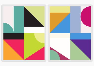 Broşür kapağı şablonları, renkli soyut arkaplan