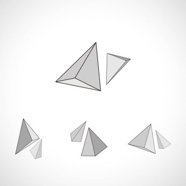 vektör origami kağıt uçak seti