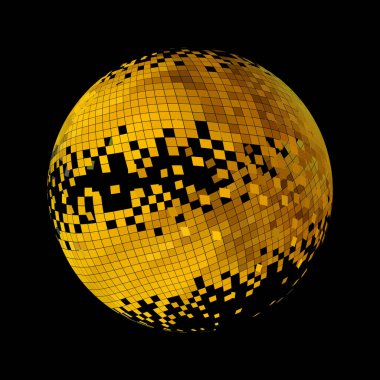 soyut disko topu arkaplanı, vektör illüstrasyonu