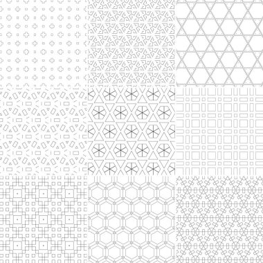 Geometrik desen. Siyah ve beyaz geometrik arka planlar. pürüzsüz doku