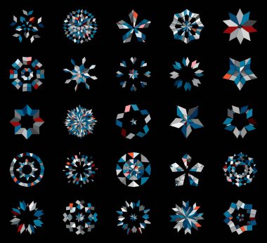 soyut noel ağacının vektör kümesi