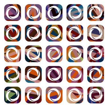 Modern geometrik vektör tasarımı