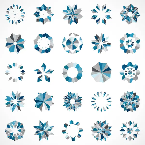 Mavi Noel kar tanesinin vektör çizimi