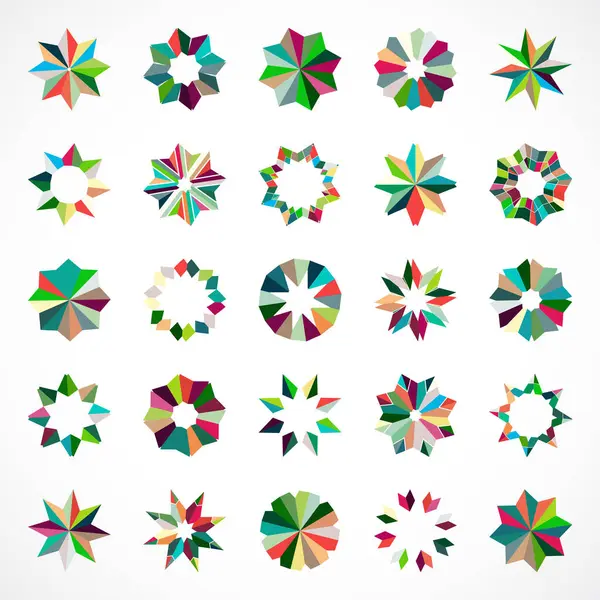 vektör soyut 3 boyutlu tasarım ögeleri