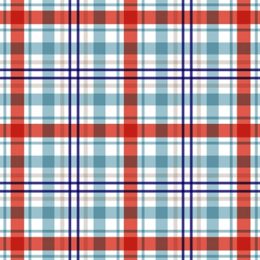 kırmızı ve mavi ekose