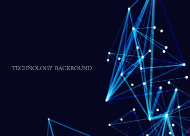 Soyut teknoloji geçmişi. Vektör illüstrasyonu.