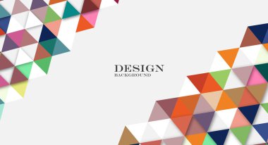 Soyut üçgen geometrik arkaplan seti. kapaklar, pankartlar, duvar kağıtları, arkaplanlar ve diğer tasarımlar için vektör tasarımı