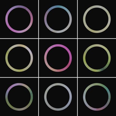 Soyut çember dizaynı.