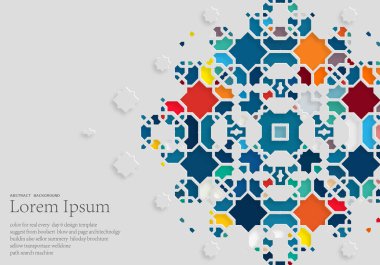 İslam tasarımı için vektör arkaplanı