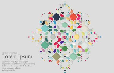 soyut renkli elementlerle vektör arkaplanı