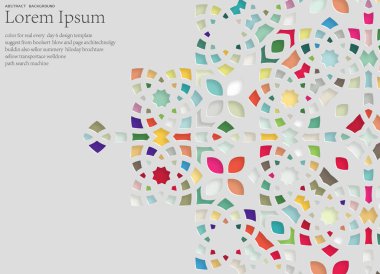 arka plan ile renkli şekiller.