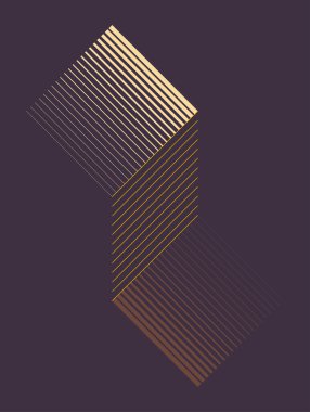 Çizgileri olan soyut vektör arkaplanı. Geometrik çizgi sanatı.