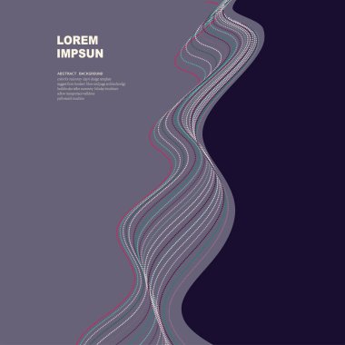 Dinamik çizgileri olan soyut modern bir arkaplan. Tasarımınız için vektör illüstrasyonu.
