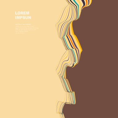 Soyut geometrik şekilli renkli bir arkaplan. Asgari kapak, poster, afiş, broşür.