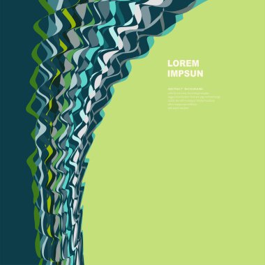 Çizgileri olan yeşil vektör arkaplanı. modern tasarım şablonu.