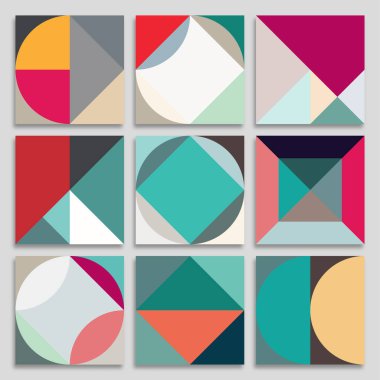 Üçgenli soyut vektör geometrik arkaplan