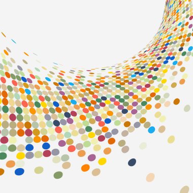 noktalardan soyut vektör arkaplanı.