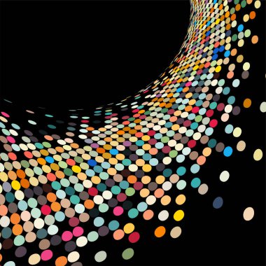 soyut renkli geometrik çember arkaplanı