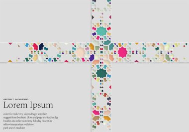 Modern geometrik soyut arkaplan, renkli geometrik şekiller, tasarım ögesi, poster, broşür, şür, el ilanı, afiş. İşiniz için moda tasarımı.