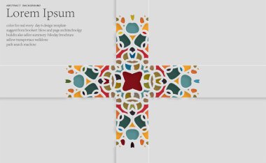 Modern sanat vektörü soyut geometrik tasarım, renkli arkaplan, vektör illüstrasyonu