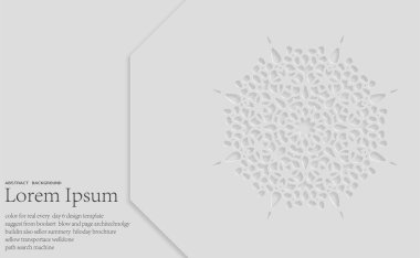 Beyaz ve gri çizgileri ve daireleri olan soyut arkaplan, vektör illüstrasyonu